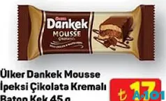 ÜLKER DANKEK MOUSSE İPEKSİ ÇİKOLATA KREMALI BATON KEK 45 G